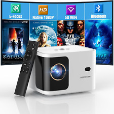 5G Wifi Mini Bluetooth Projector 4K Support HD 1080P Portable Video Projector picture