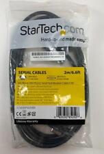 Startech SCNM9FM2MBK Black DB9 RS232 Serial Null Modem Cable F/M 2M/6.6ft picture