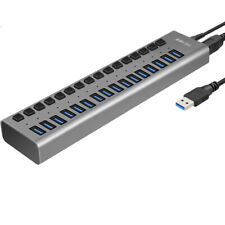Acasis 16-Port USB3.0 Splitter mit 12V 6A Stromkabelverlängerung HUB Neu picture