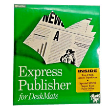 POWER UP Express Publisher For DeskMate 1.0 Vintage Software 5.25 &3.5 Disks NEW picture