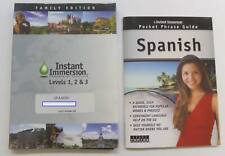 Instant Immersion Spanish Levels 1, 2, & 3 Family Edition w/ Pocket Phrase Guide picture