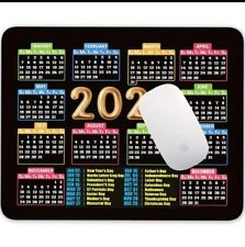 2024 Calendar Mouse pad Gaming Designed Mouse Mat Non Slip Rubber Multicolor picture
