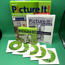 Microsoft Picture It Publishing Platinum Edition Picture It PC CD Complete VG+ picture