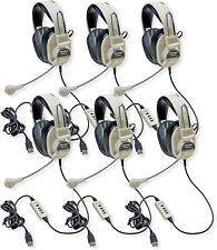 Califone 3066-USB Deluxe Multimedia Stereo Headset with USB Plug (Pack of 6) picture