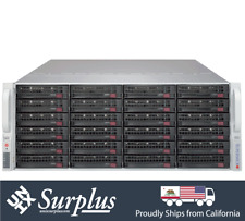 4U 24 Bay Storage Server Quad Xeon CPU's Total 48 Cores 128GB 4x PCI-E X10QBI picture