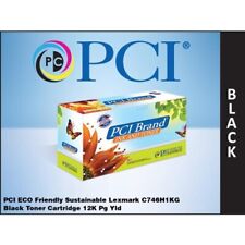 PCI® Brand Lexmark C746H1KG Black Toner Cartridge 12K Yield (C746H1KG-PCI) picture