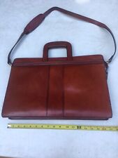 Hand stitched leather laptop bag /portfolio 17x11.5 picture