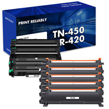 5x TN450 Toner & 2x DR420 Drum Unit for Brother HL-2270DW 2240 MFC-7360N 7860DW picture