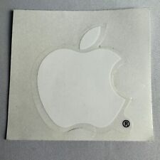 Vintage Authentic Mac Apple Logo White Sticker, Decal with register mark RARE picture