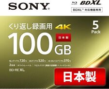 SONY Blu-ray Disc 5 Packs 100GB 2X Speed BD-RE XL 5BNE3VEPS2 SONY Blu-ray Disc 5 picture