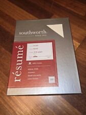 Southworth Resume Paper Ivory 24 lb Weight 8 1/2 x 11 100 Sheets Wove Finish-New picture