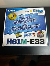 MSI H61M-E33 B3 LGA 1155 H61 HDMI Micro ATX Intel picture