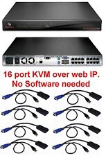 Avocent AUTOVIEW 3200 AV3200 16 port KVM Switch +8 AVRIQ-USB Modules picture