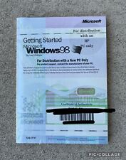 Microsoft Windows 98 SE Second Edition Dell Getting Started CD Manual - no CD picture