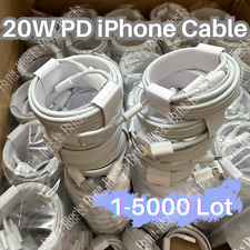 1-5000 Lot USB C Fast Charger Cable 20W PD Type C Cord For iPhone 14 13 12 11 XR picture