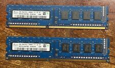 2x4GB (8GB Total) HYNIX HMT451U6AFR8C-PB 4GB PC3-12800U Desktop Memory picture