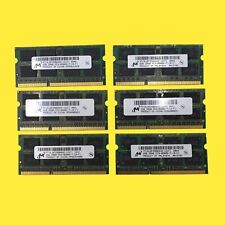 Lot of 6 Micron 2GB 2Rx8 PC3-8500s-7-10-F1 MT16JSF25664HZ-1G1F1 RAM Memory #1011 picture