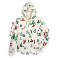 Disney Parks Mickey Mouse and Friends Christmas Holiday Zip Hoodie - Size S picture