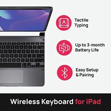 Brydge BRYTP6022 Pro +12.9 Magnetic cover Wireless Keyboard W/Trackpad iPad Pro picture