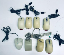 Lot of 8 Vintage Microsoft Intellimouse Optical 1.1A,2.2A USB Gaming Mouse.Read picture