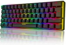 60% True Mechanical Gaming Keyboard 61 Keys RGB Backlit Keypads For PC MAC US picture