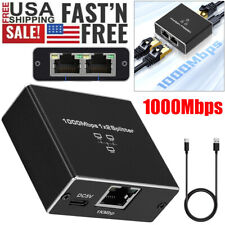 Ethernet Splitter 1 to 2 High Speed 1000Mbps RJ45 LAN Splitter Cat 5 5e 6 7 8 picture