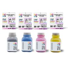 5Pk TRS TN221 BCMY Compatible for Brother HL3140CW, MFC9130CW Toner Refill Kit picture