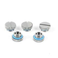5Pcs G1/4 Thread Water Cooling Reservoir Stop Plug for Computer Chromed picture