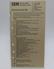 IBM System/360 Command Language Reference Data Booklet 1970s Vintage System360 picture