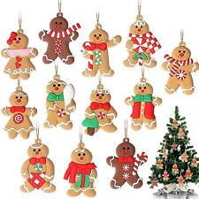 12 Pack 3 inch Gingerbread Man Ornaments for Christmas Tree picture