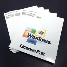 LOT of 5 Microsoft Windows PRO 2000 Professional License Pak UNOPENED / SEALED picture