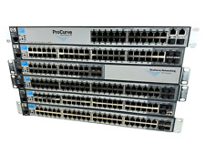 LOT OF 12 -  HP  Switches 24 - 48 Port, ProCurve etc.  Models listed.  Tested. picture