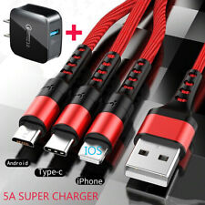 3 in 1 Fast Charging USB Power Adapter Cable Multi Charger Cord For Cell Phone picture