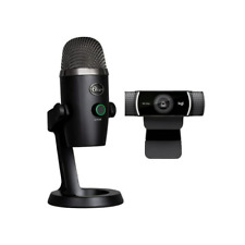 Blue Microphones Yeti Nano Premium USB Mic Black with Logitech Pro HD Webcam picture