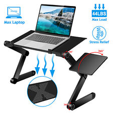 Angle Height Adjustable Rolling Laptop Desk Over Sofa Bed Notebook Table Stand picture
