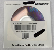 Microsoft Office 2007 Basic Edition BE SEALED English for Dell 0YY660 Windows picture