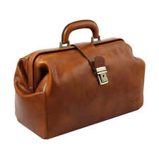 Alfie Genuine Leather Carry On Professional Doctor Briefcase Bag Tan picture