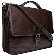 Hidesign Harrison Buffalo Leather Laptop Briefcase picture