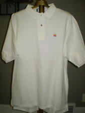 Apple Multicolored Rainbow Logo White Cotton Short Sleeve Polo Shirt - Medium picture