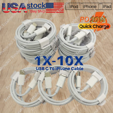 1-10X 20W PD Fast Charger Cable 3/6FT USB-C to iPhone Cord For Apple 14 13 12 11 picture