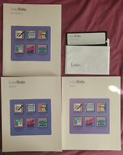Lotus Works Reference, Tutorial Books, and Floppy Disk - 1990 picture