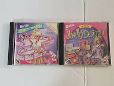 Lot of 2 Vintage Barbie CD-ROM Jewelry Designer & Storymaker picture