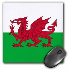 3dRose Flag of Wales - Welsh red dragon on white and green - Y Ddraig Goch UK Un picture