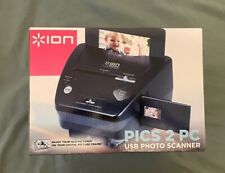 ION PICS2PC PICS 2 PC USB PICTURE, SLIDE & FILM SCANNER Tested Working Complete picture