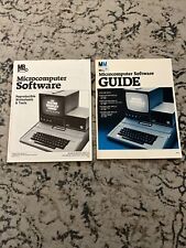 Vintage APPLE II Computer Microcomputer Software Guide Lot Of 2 Worksheets 1982 picture