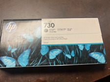 2022 . Genuine HP 730 Matte Black 300ml Ink Cartridge P2V71A HP DesignJet T1700 picture