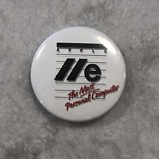 Vintage 1980's Apple Computer Employee Pin Back Button, Apple IIe Most Personal picture
