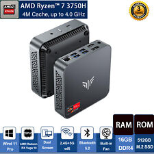AMD Ryzen 7 3750H Mini PC Windows 11 Pro 16GB RAM 512 GB SSD Radeon RX Vega 10 picture