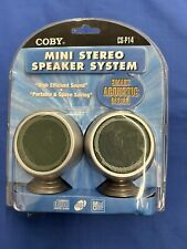 Coby CS-P14 Computer Speakers Mini Stereo System New picture