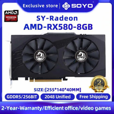 SOYO AMD RX580 8GB Graphics Card GPU GDDR5 256Bit PCIE 3.0×16 Card Desktop  picture